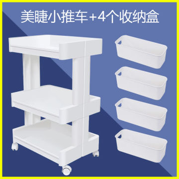 Ultralight Beauty Salon Trolley with Wheels Nail & Eyelash Special Tool Trolley Salon Furniture Multi-layer Drawer Tool Cart