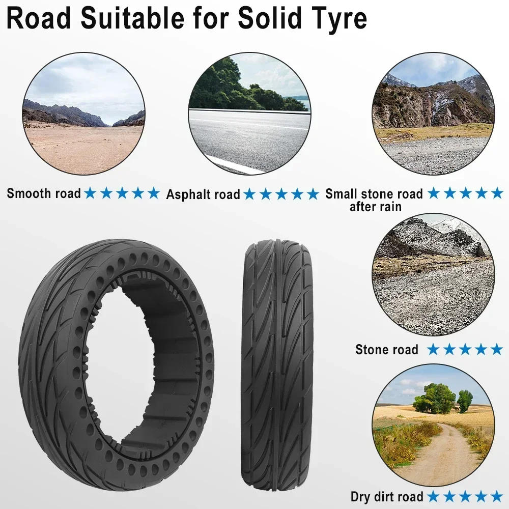 Description Picture 6 of itemSolid Tyre 10-2.75 Solid Tyre For Ninebot by Segway GoKart Pro S Max Self Balance Scooter Comfortable Tire Accessories