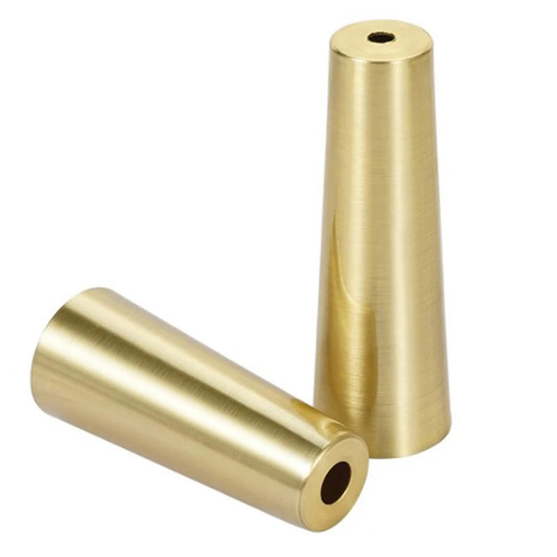 Description Picture 6 of item1pcs Foot Solid Copper Tip Furniture Leg Cover Brushed Brass Table Chair Cylinder/Cone Cap Protect Decor Bottom Safe Pad