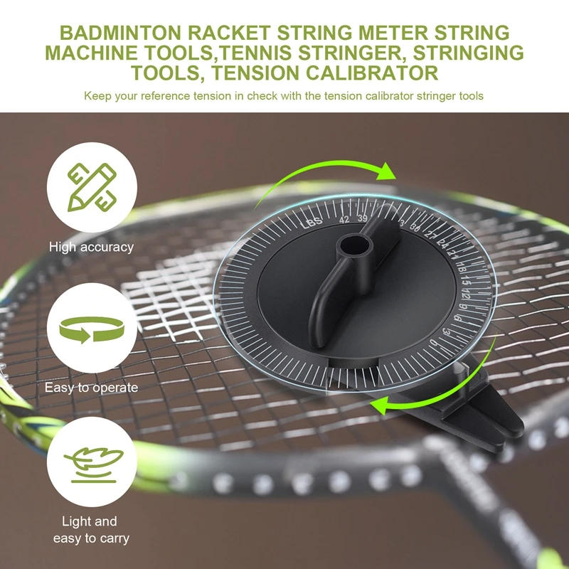 Description Picture 6 of itemBadminton Racket String Meter String Machine Tools,Tennis Stringer, Stringing Tools, Tension Calibrator