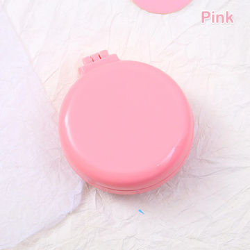 Mini Hair Comb With Mirror Foldable Comb Travel Portable Massage Women Girl Hair Brush Macaron Airbag Comb Styling Tools Gift