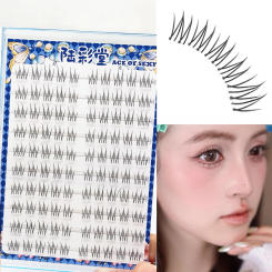 10Rows Glue-free Realistic False Eyelashes Large Capacity Vivid Daily Natural Eyelash Extension Time-saving Choice For Beginners