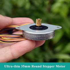 MOATECH Ultra-thin 35MM Micro Round Stepper Motor Precision 2-Phase 4-Wire Stepping Motor Step Angle 3.75 Degree DIY CNC Robot