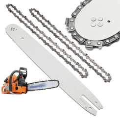 2x Chainsaw Chains & 14'' Guide Bar Replacement For Stihl Chainsaws 017 MS170 HT70 MSE160 HT75 HT100 HT101 019T MS190 E140 MS171