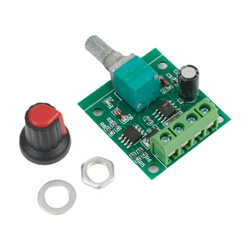 Description Picture 5 of item10-1PC DC 1.8V 3V 5V 6V 12V 2A PWM Motor Speed Controller Low Voltage Potentiometer PWM Adjustable Drive Module Switch Kit