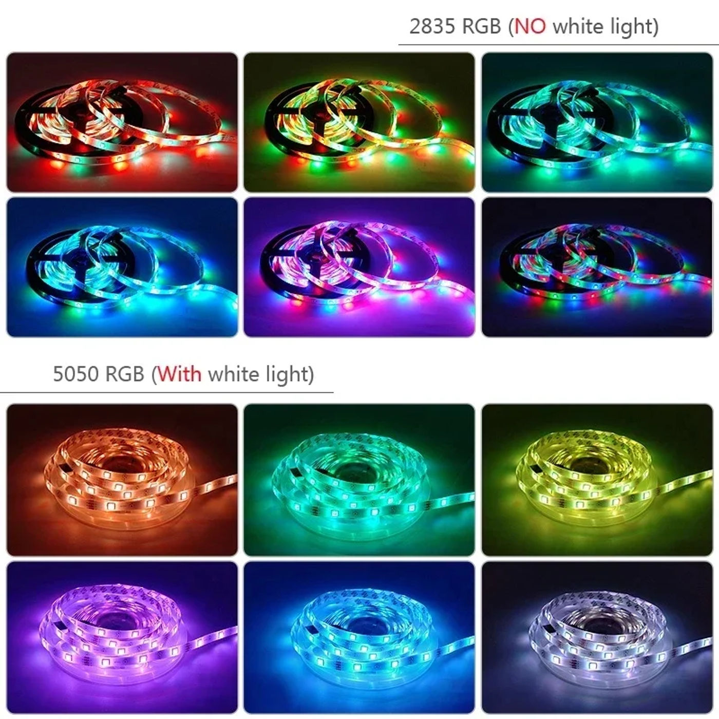Description Picture 5 of itemRgb Led Strip 12V Waterproof Led Light Outdoor Tape 5050 2835 Self-Adhesive Flexible 15M 20M Luces Ice String Led Wall Room Band