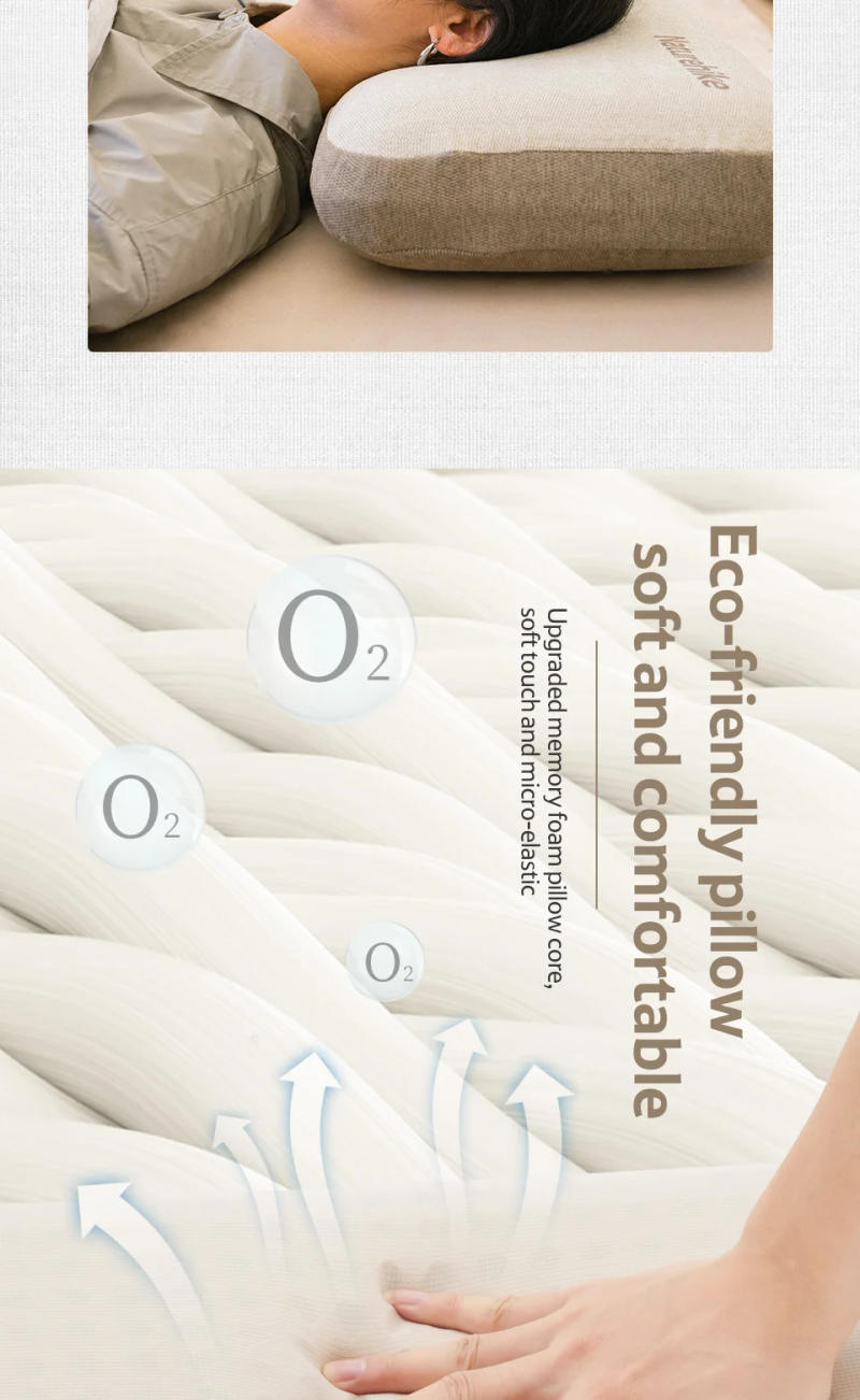 Description Picture 5 of itemNaturehike outdoor camping Antibacterial fabric foldable memory foam comfortable square pillow