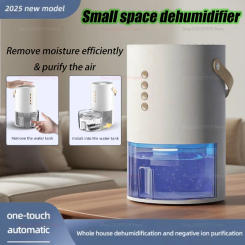 Portable Smart Air Purifier Dehumidifier For Home Office Negative Ions to Eliminate Damp Mold And Moisture Absorption Dryer
