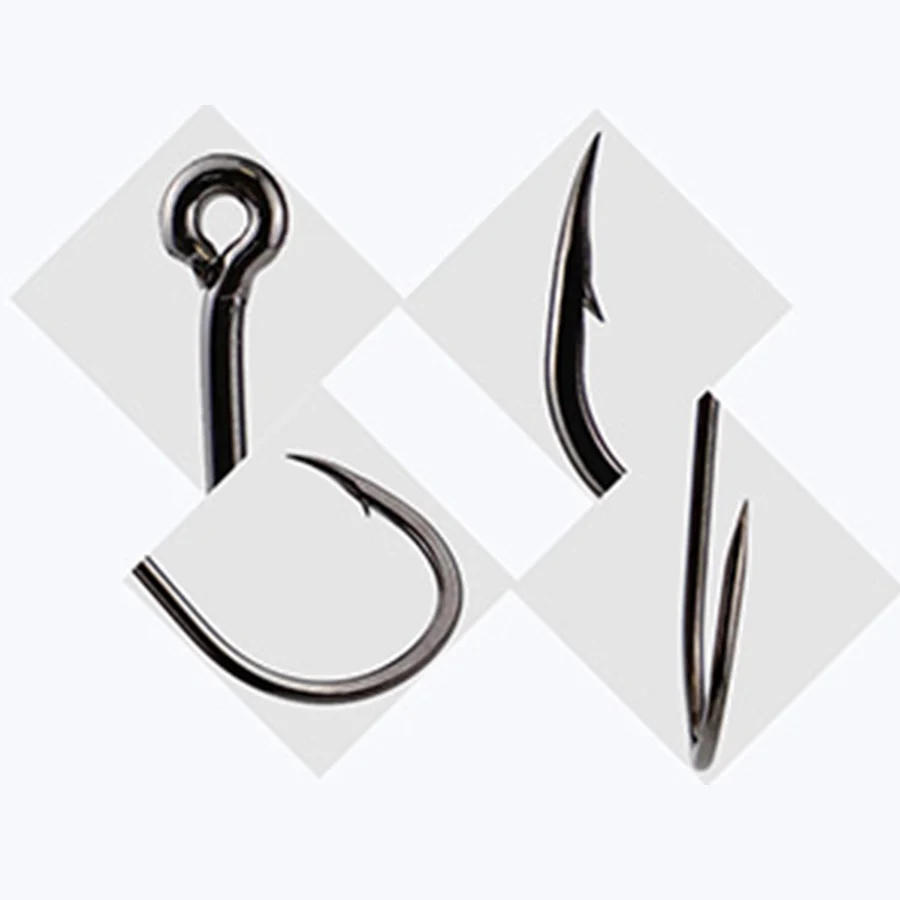Description Picture 2 of itemAckibbik 220pcs Fishing Hooks Set Fish Hooks Freshwater Fishhook Large Size Worm Soft Bait Jig Fishhooks, Size 22 20 18 16 14