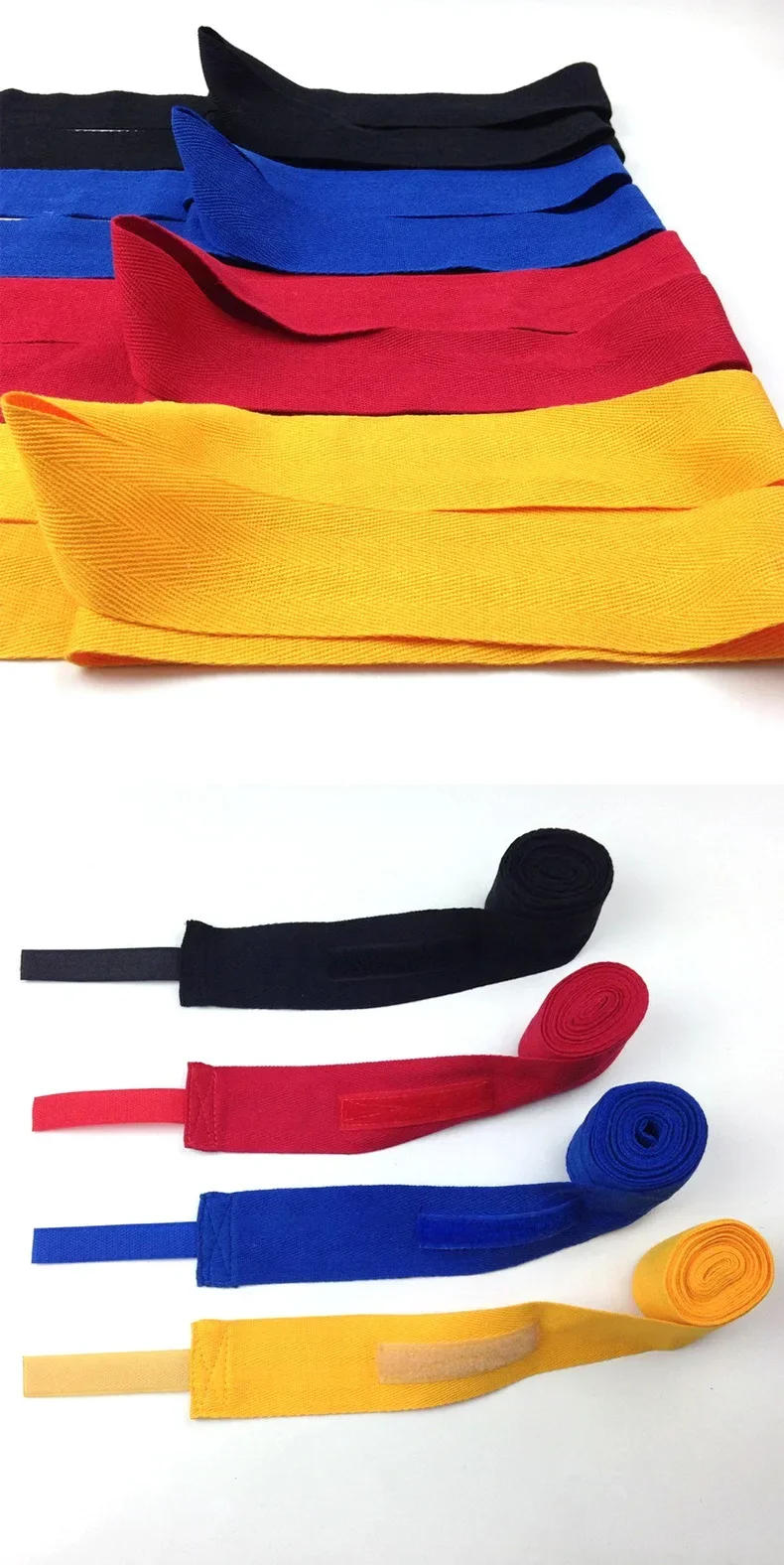 Description Picture 3 of item2.5M/5M Boxing Bandage Wrap Cotton Sports Straps Taekwondo Hand Gloves Wrap Combat Protect Belt Boxing Handwraps for Men Women