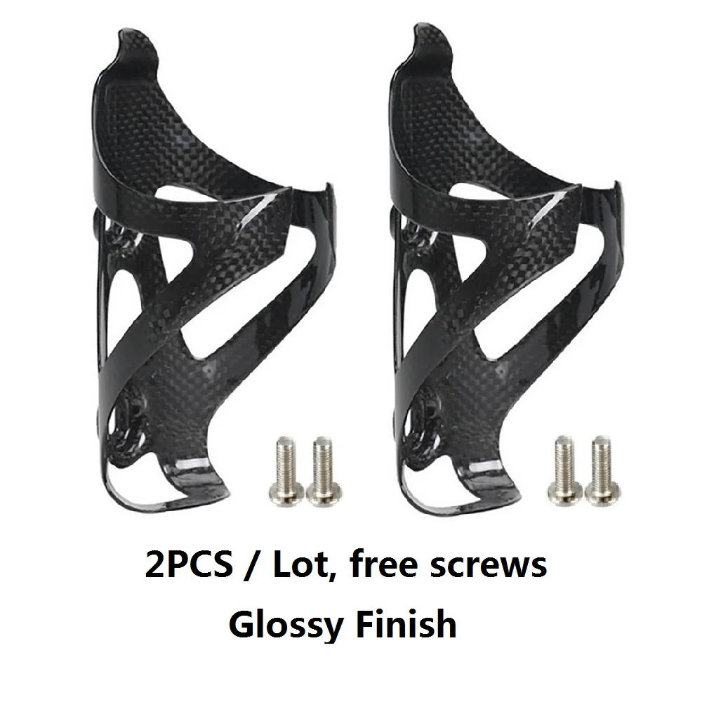 Description Picture 4 of item2 PCS Hot Sale Full Carbon Fibre Road Bike Water Bottle Cage Bottle Holder Bicycle Accessories Ultra Light Cycle Equipment