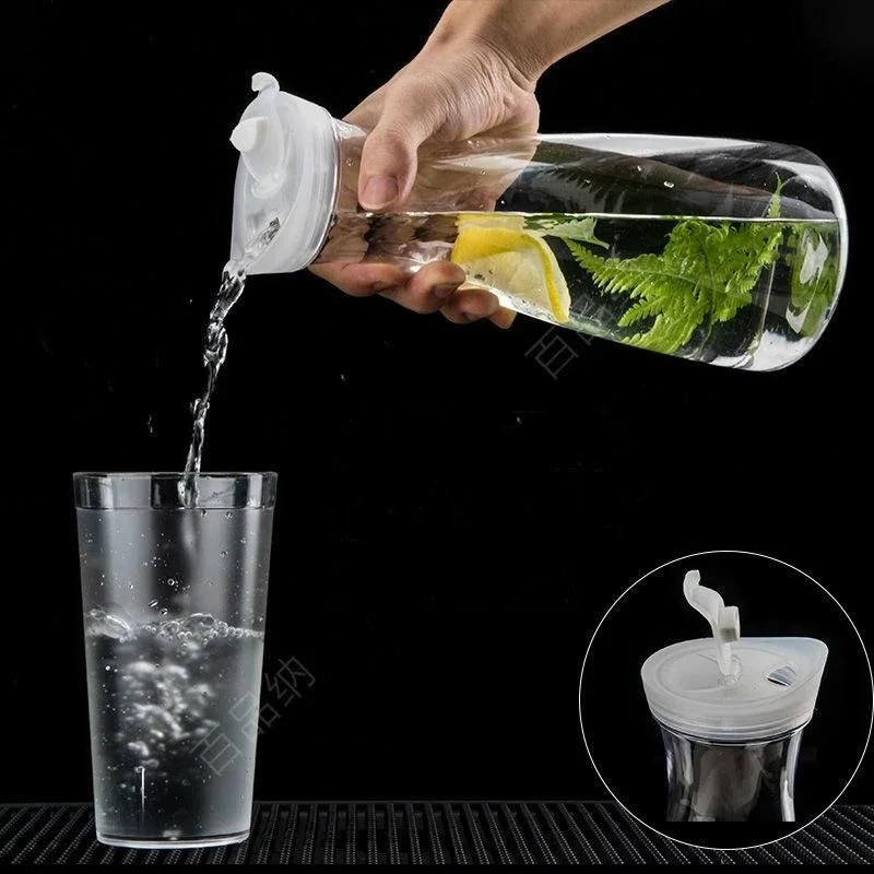 Description Picture 5 of item1000/1600ml PC Acrylic Juice Cold Water Bottle Large Capacity Coffee Milk Pot Heat-resistant Water Pitcher Jug Drinkware