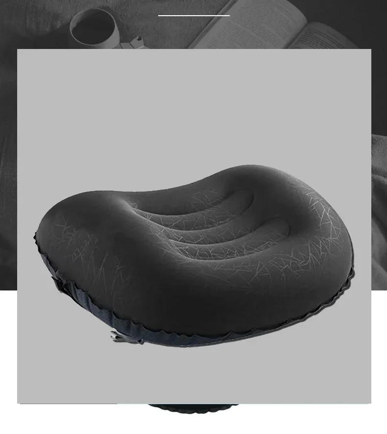 Description Picture 2 of itemThe Wild Portable Inflatable Pillow Outdoor Camping Waterproof Sun Protection Air Pillow Comfortable And Durable Hiking Pillow