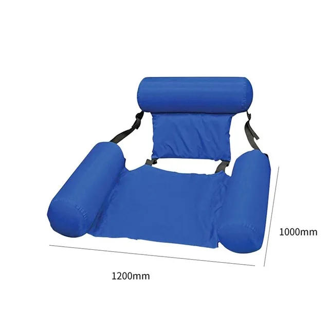 Description Picture 3 of itemSummer Inflatable Chair Foldable Floating Row PVC Swimming Pool Water Hammock Air Mattresses Bed Beach Water Sport Lounger Chair