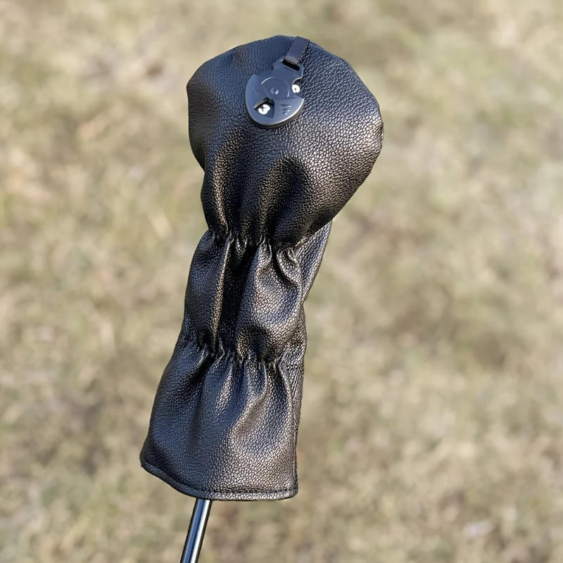 Description Picture 6 of itemPremium Black Poker Style Golf Club Head Covers - Durable Synthetic, Protective Case for Drivers, Woods, and Hybrids