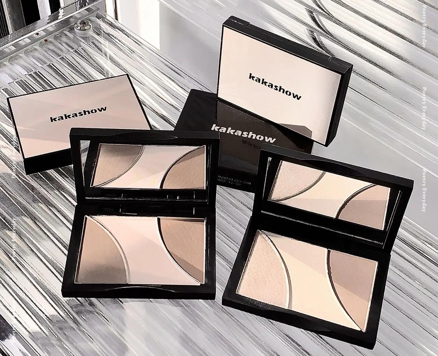 Description Picture 4 of item3Color Matte Contouring Highlighter Makeup Palette Natural Stereoscopic Face Powder Bronzer Palette Shading Nose Shadow Cosmetic