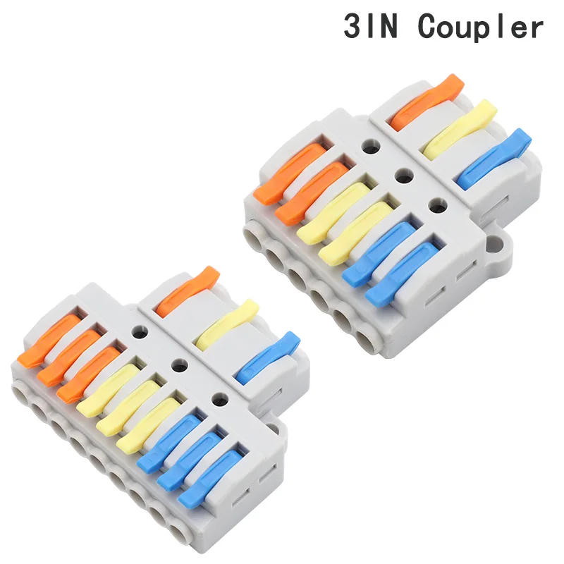 Description Picture 4 of item10PCS 3 In 9 Out Connector Wiring Terminal Quick PCT Lamp Wire Connector Parallel Wire Junction Box One in Multiple Out Splitter