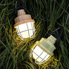 Portable Camping Light USB Rechargeable Hook Camping Lantern Stepless Dimming Outdoor Waterproof Tent Lights Emergency Lamp
