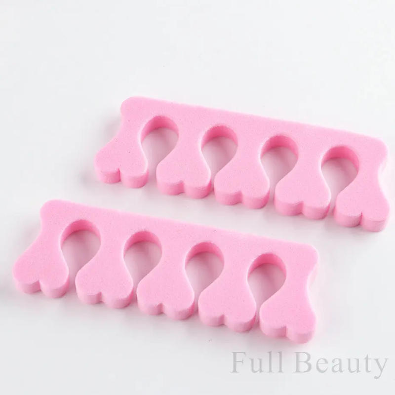 Description Picture 6 of item10/20Pairs Pink Soft Nail Art Toe Separator Foots Sponge Fingers Separators interfinger Split Practice Manicure Pedicure Tools