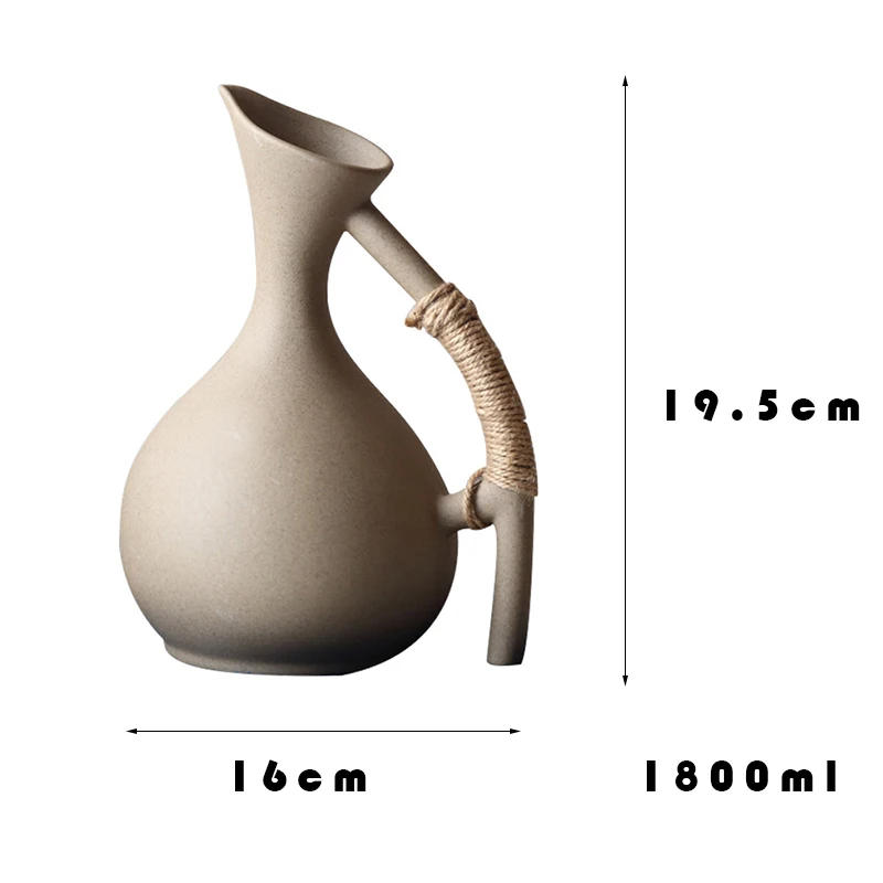 Description Picture 3 of item1300ml Ceramic Pitchers Cold Hot Water Kettle Large Capacity High Temperature Resistance Teapot Household Cup Drinkware Home