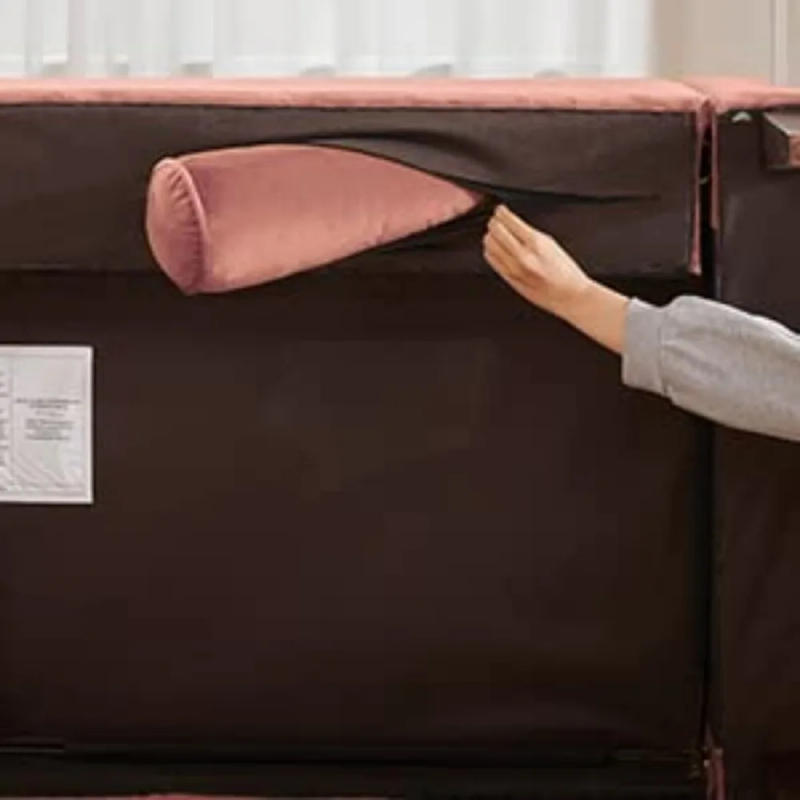 Description Picture 6 of item2024 New 58'' W Velvet Sofa, Mid-Century Love Seats Sofa Furniture with Bolster Pillows, Button Tufted Couch for Living Room