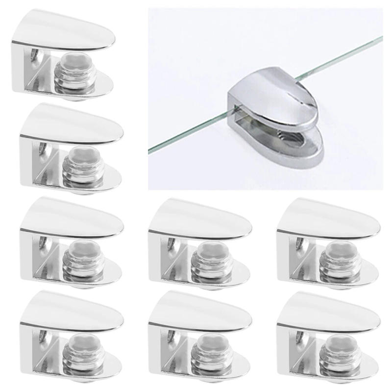 Description Picture 2 of itemGlass Clamp Glass Shelf Supports Display Cabinet Bookshelf Fasteners Glass Support Bracket Nails Brackets Pantry Shelving