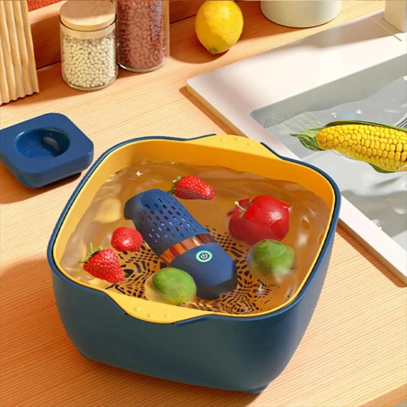 Description Picture 6 of item3000mAh Fruit and Vegetable Cleaning Machine Multifunctional Vegetable Cleaning Machine Fruit Cleaning Device for Fruits Veggies