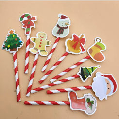 10pcs Christmas Party Decoration Christmas Cupcake Topper Santa Claus Snowman Christmas Tree Cake Party Xmas Decoration Supplies