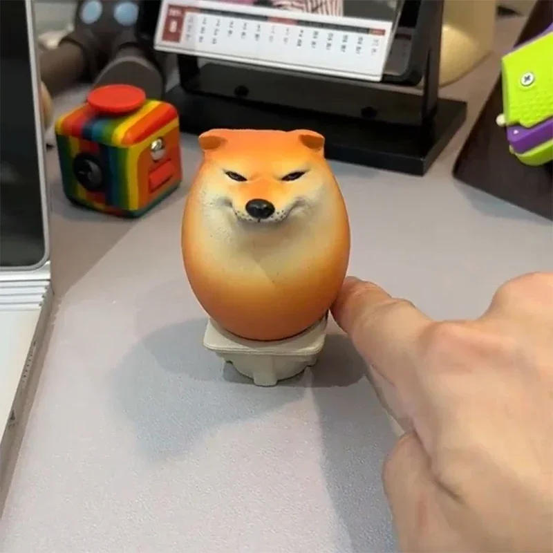 Description Picture 5 of itemDog & Egg Decorations Creative Shiba Inu Realistic Egg Shape Desk Decor for Home Offices Home Decor Desk Decoration