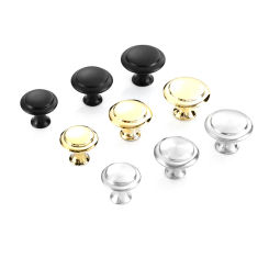2Pcs Stainless Steel Round Cabinet Knobs Drawer Door Pull Kitchen Cupboard Door Decoration Handles Home Cabinet Knobs Hardware