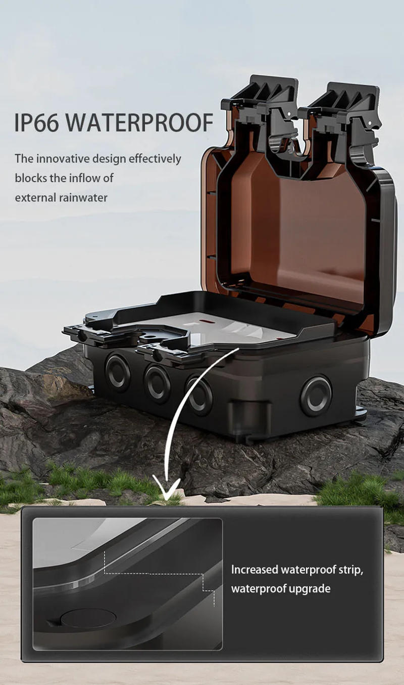Description Picture 3 of itemAingh Wall Socket IP66 Electrical Outlet Outdoor Waterproof Plug France Standard EU Multi 220v Korea Safe Power 16A Bathroom