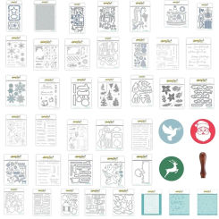 honeybee stamps Holiday Wishes Metal Cutting Die And Stamps Scrapbooking Background DIY Decoration Craft Embossing Stencil