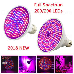 290 Led Plant Grow Light E27 200 LED Growing Bulb Full Spectrum Indoor flower Lamp for greenhouse Vegs Hydroponic System U26