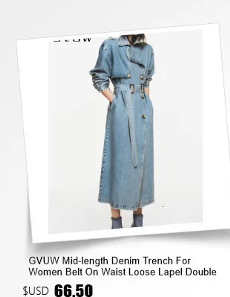 Description Picture 2 of itemGVUW Pleated Trench Coat Women Fashion Laple Color Block Full Batwing Sleeve Loose Open Stitch New 2025 Outwear Clothing 17G4913