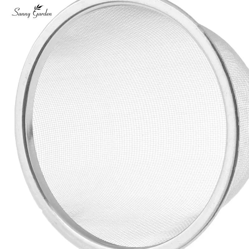 Description Picture 2 of itemDiameter 5-9.5CM Reusable Stainless Steel Mesh Tea Infuser Strainer Teapot Tea Leaf Spice Filter Drinkware Kitchen Accessories