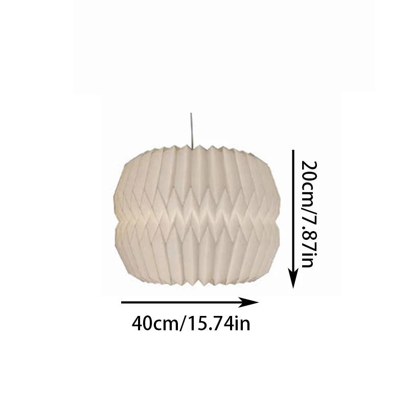 Description Picture 3 of item1PC Creative Origami Ceiling Lamp Shade Living Room Restaurant Cafe Hanging Lamp Cover Nordic Style Lampshade Bedroom Decoration