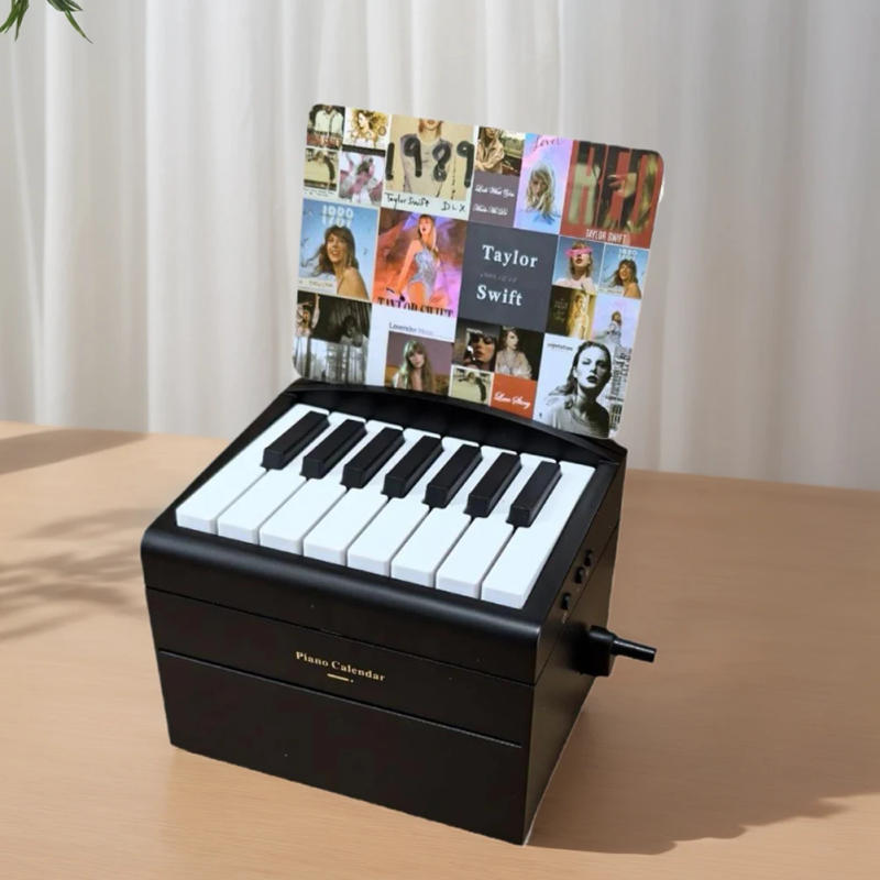 Description Picture 6 of itemTaylor Piano Calendar 2025 Piano Desk Room Decoration Playable Mini Piano Figurine with 27 Music Calendar Cards Gifts for Fans