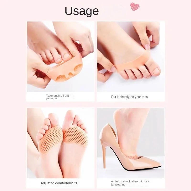 Description Picture 4 of itemSilicone Metatarsal Pads Toe Separator Pain Relief Foot Pads Orthotics Foot Massage Insoles Forefoot Socks Foot Care Tool