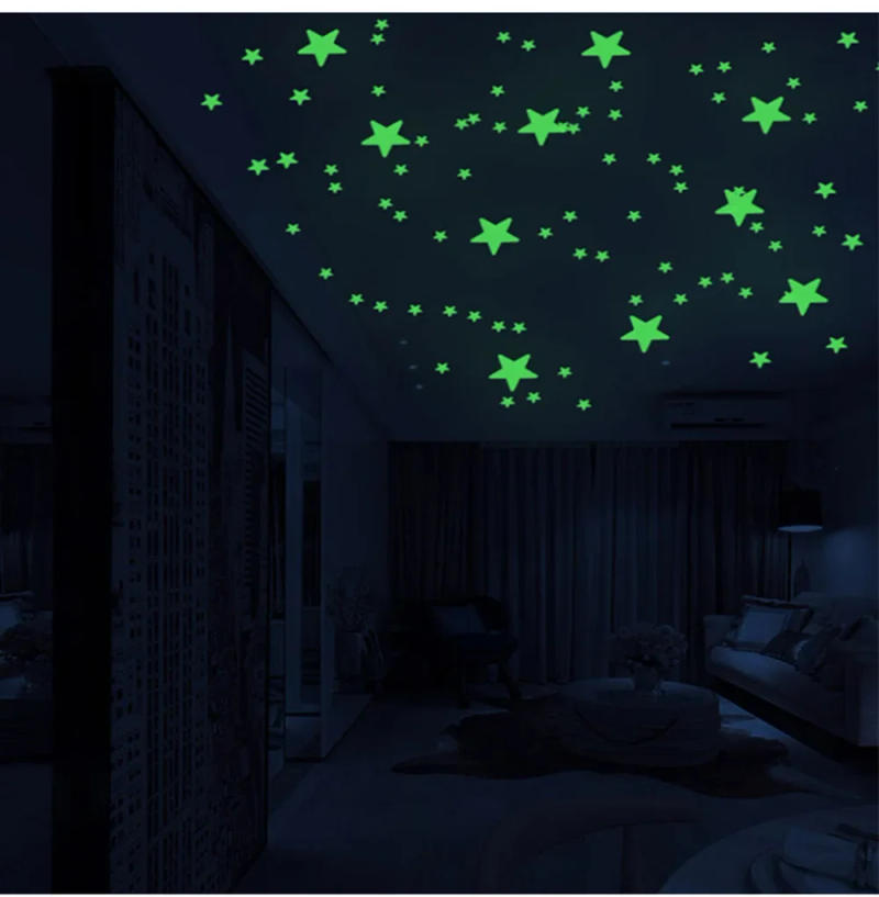 Description Picture 5 of itemLuminous Wall Stickers for Kids Rooms Dots Stars Ceiling Wall Decals Glowing Stickers Wall Decals Glow in The Dark Home Decor