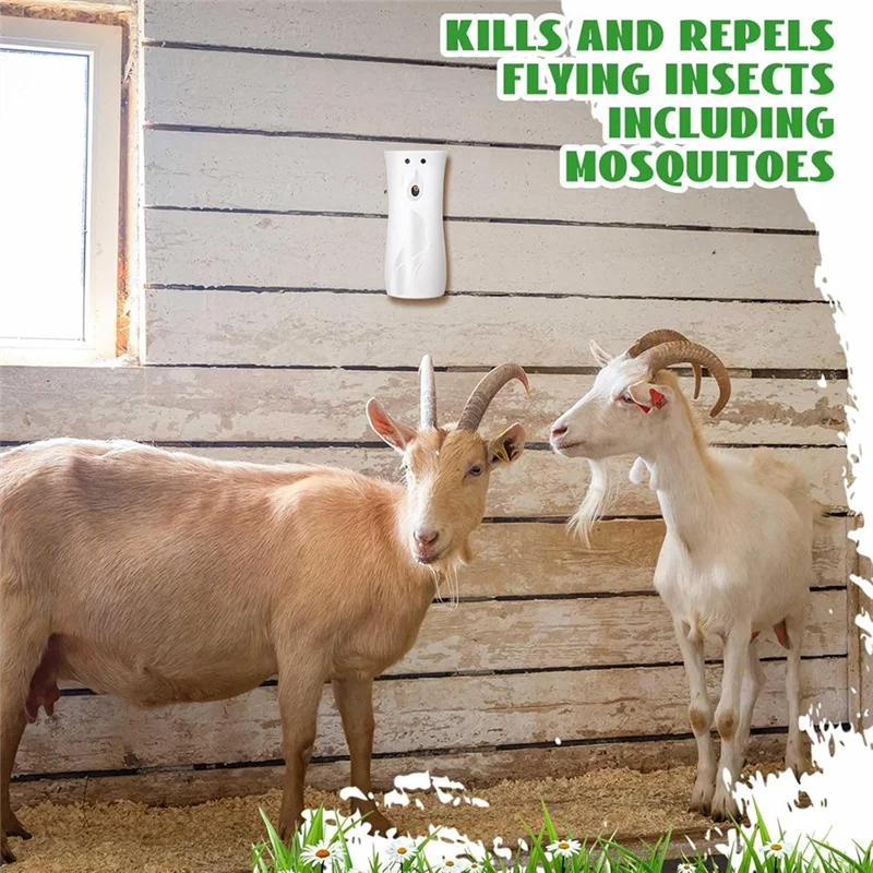 Description Picture 6 of itemB64B-Air Freshener Sprays Dispenser 4 Pcs Automatic Fly Sprays For Mosquito Flying Insect Control Metered For Summer