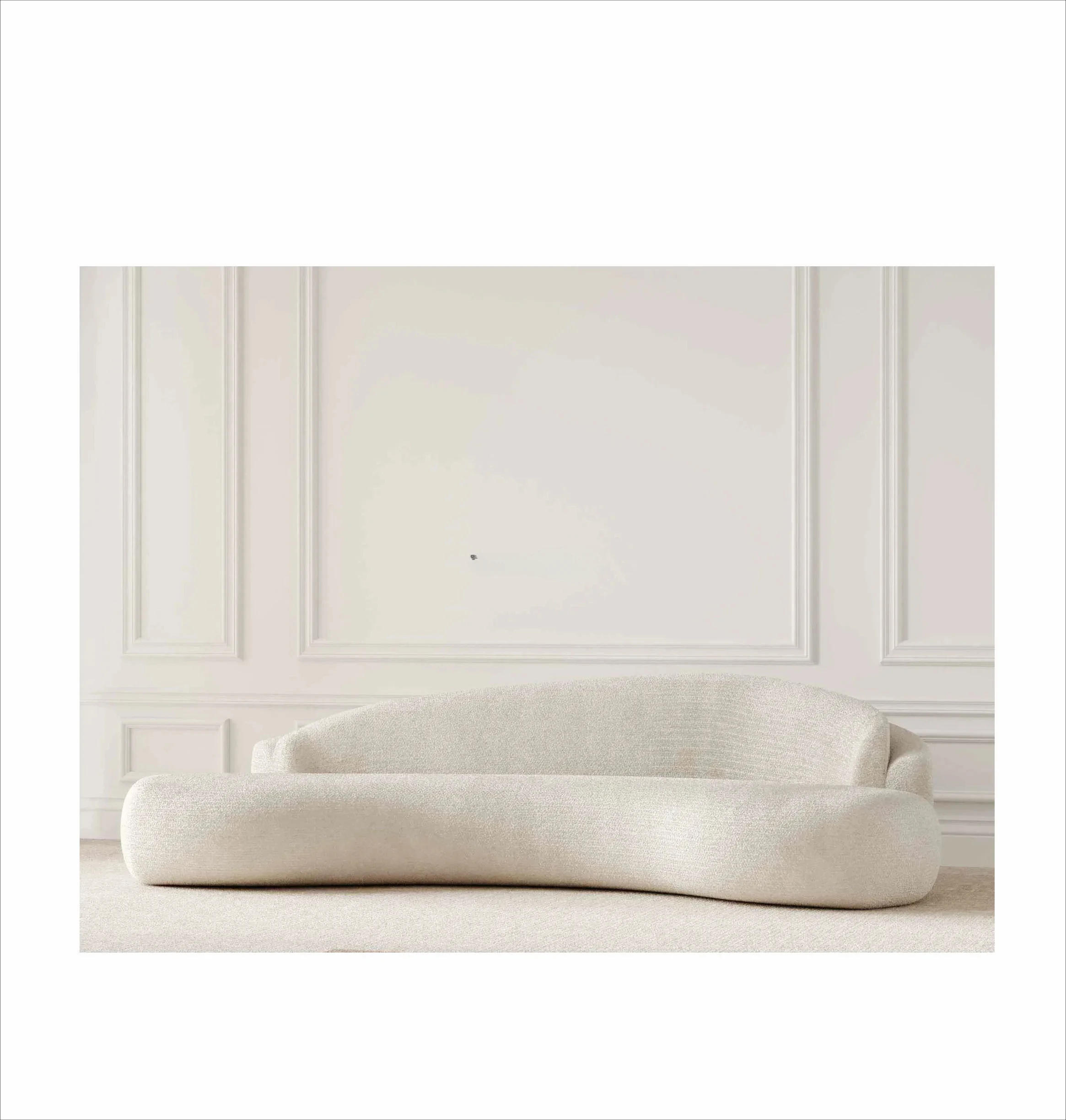 Description Picture 3 of itemAmerican Style Minimalist Luxury Home Furniture Living Room Fabric Sofa Left Arm Sofa 280cm