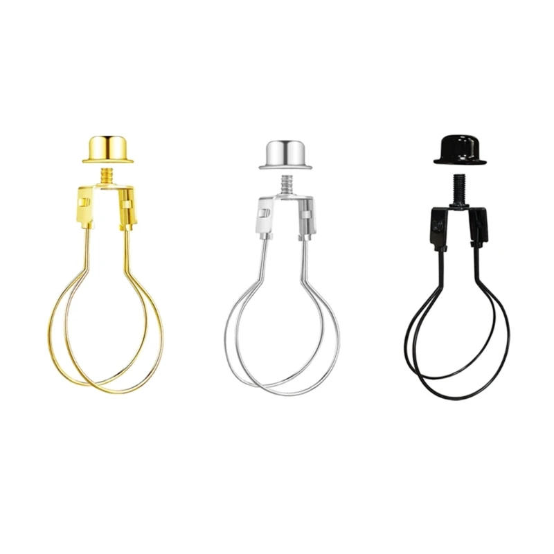 Description Picture 3 of item2Pcs Lamp Shade Harp Holder Adapter Lamp Shade Light Bulb Clip Replacement Bulb Spring Clip to Keep Lamp Shade Hardware