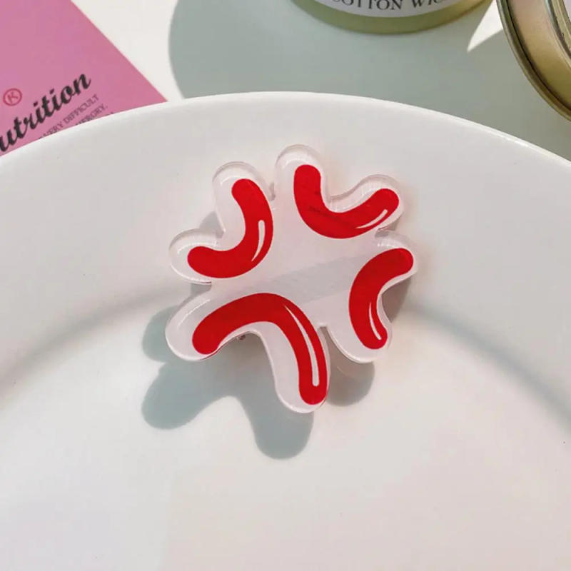 Description Picture 2 of item1~10PCS Cute Spoof Speechless Sweating Hairpin Water Droplets Hair Accessories Bangs Clip Headdress Styling Tool Children