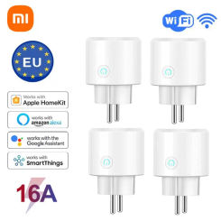 Xiaomi 16A WiFi Smart Plug EU Smart Socket Voice Control Works With HomeKit Alexa Home Smartthings J15E Matter Smart Socket