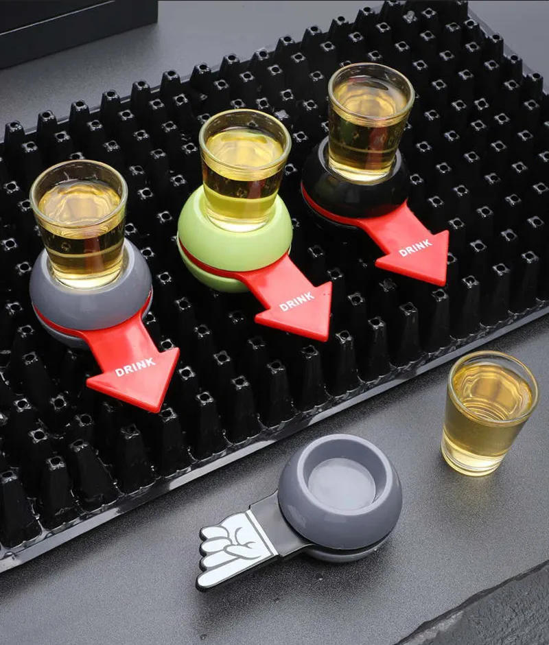 Description Picture 4 of itemAlcoholic Penalty Turntable Toys Russian Roulette Friend Drinking Booster Game Props Bar 2023 Entertainment Atmosphere Supplies