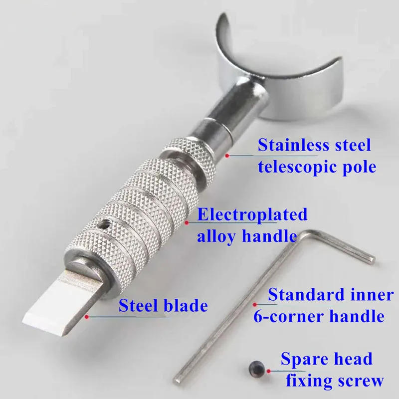 Description Picture 4 of itemAdjustable DIY Manual Rotary Tools Leather Carving Swivel Knife Blade Tools Set Leathercraft Leather Carving Swivel Knife Blade