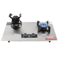 Gas Double Stoves Folding Double Fire Stoves Gas Liquefied Natural Stoves Household Cooktop Dual Cooker Kitchen
