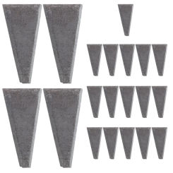 20Pcs Claw Hammer Metal Wedge Home Practical Outdoor High-carbon Steel Wooden Handle Wedges Hammer Handles Hand Tools