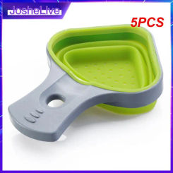 5PCS Pasta Tools Foldable Silicone Colander Strainers Kitchen Strainer Spaghetti Net Cooker Basket Colander Kitchen Baking Tools