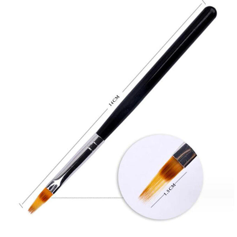 Description Picture 3 of item1PC Nail Art Brush Gradient Pen Nail Art Blending Acrylic Nail DIY UV Gel Painting Drawing Flowers Brush Manicure Salon Tools &&
